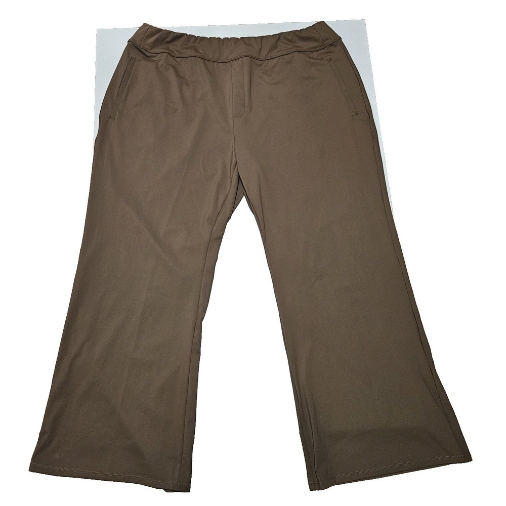 Halara Flex High Waisted Work Flare Pants 3X Pull On Stretch Pockets Comfort NWT